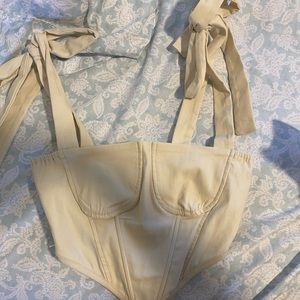 Beige Corset Top